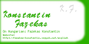 konstantin fazekas business card